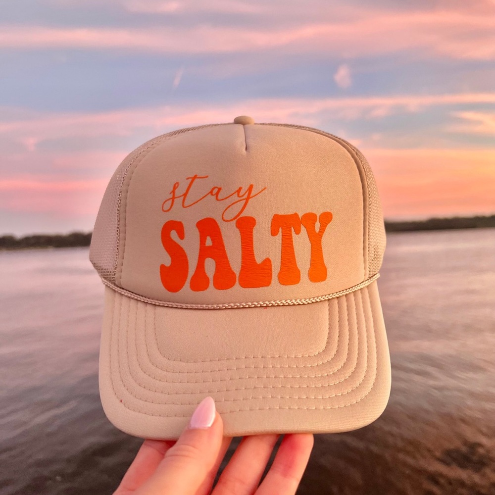 Stay salty trucker hat never worn